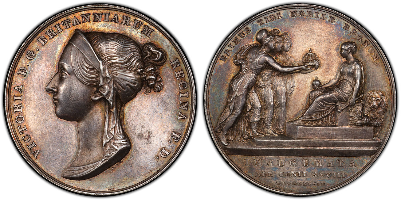 GREAT BRITAIN. Victoria 1838 AR Coronation Medal. PCGS ...